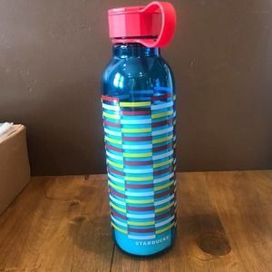 New Cute Striped Starbucks Water Bottle